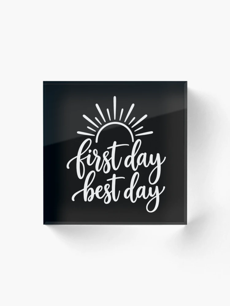 Thumbnail 1 of 5, Acrylic Block, First Day Hand Lettering designed and sold by ROUX-ART.