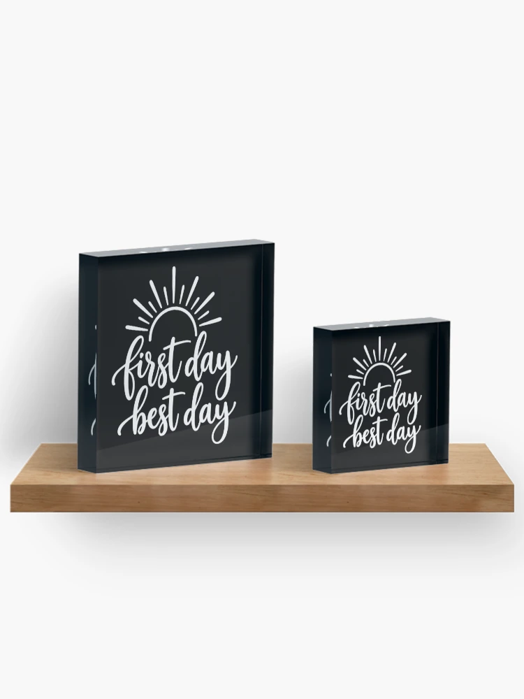 Thumbnail 3 of 5, Acrylic Block, First Day Hand Lettering designed and sold by ROUX-ART.