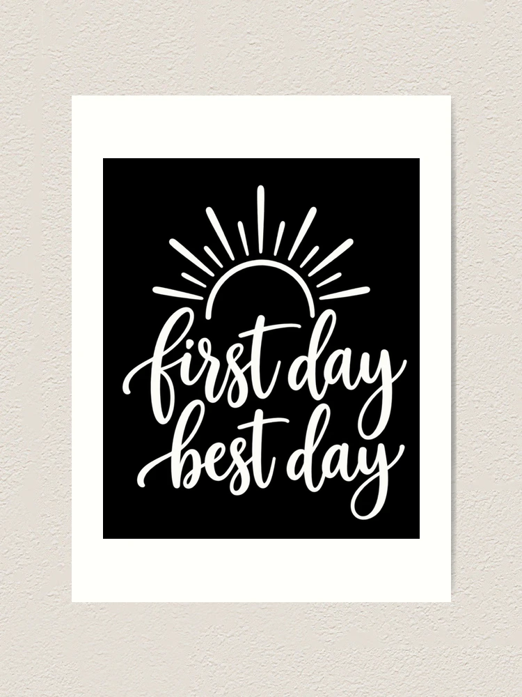 Thumbnail 1 of 3, Art Print, First Day Hand Lettering designed and sold by ROUX-ART.
