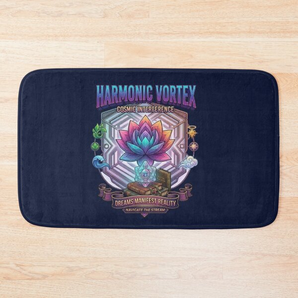 Item preview, Harmonic Vortex Dreams Manifest Reality | Sacred Geometry Lotus Art designed and sold by Dogandesighn.