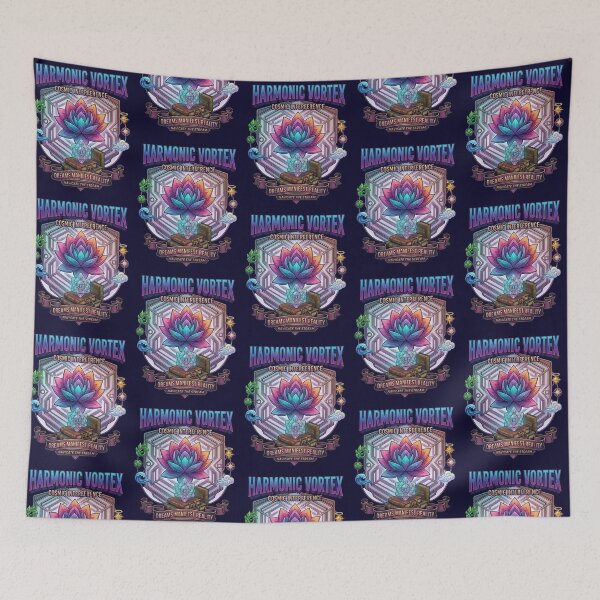 Item preview, Harmonic Vortex Dreams Manifest Reality | Sacred Geometry Lotus Art designed and sold by Dogandesighn.