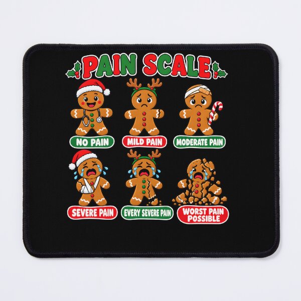 Item preview, Pain Scale Funny Gingerbread Man Christmas Nurse Holiday designed and sold by clothesy7.