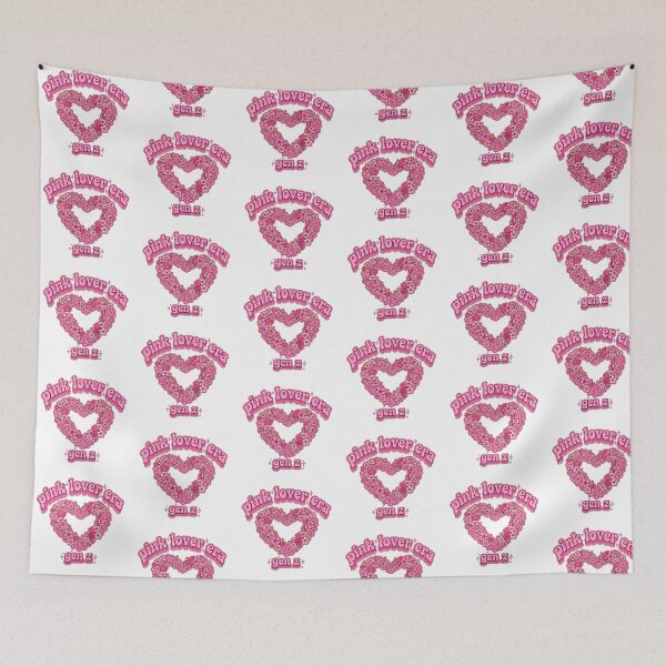 Item preview, Pink Lover Era Gen Z Floral Heart Retro Y2K Cute Aesthetic designed and sold by GenZPopStudio.