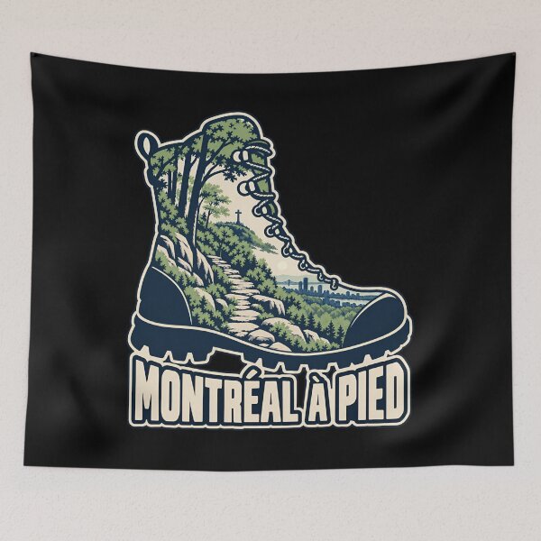 Item preview, Montreal on Foot Forest Trail Hiking Boot designed and sold by Fenay Designs.