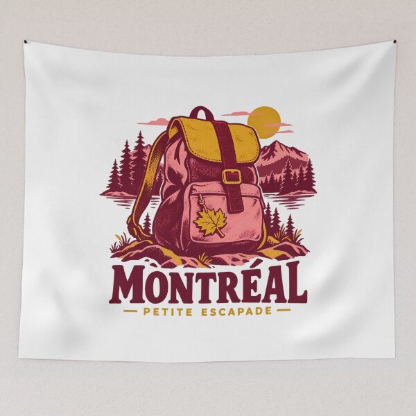 Item preview, Montreal Petite Escapade Sunset Backpack designed and sold by Fenay Designs.