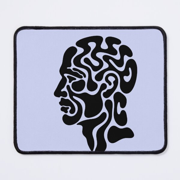 Item preview, Human Head Profile with Labyrinth Brain Maze designed and sold by Mike Kiev art.