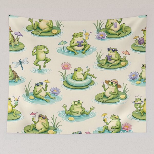 Item preview, Cute Summer Frog Life designed and sold by Sybille-Yates.