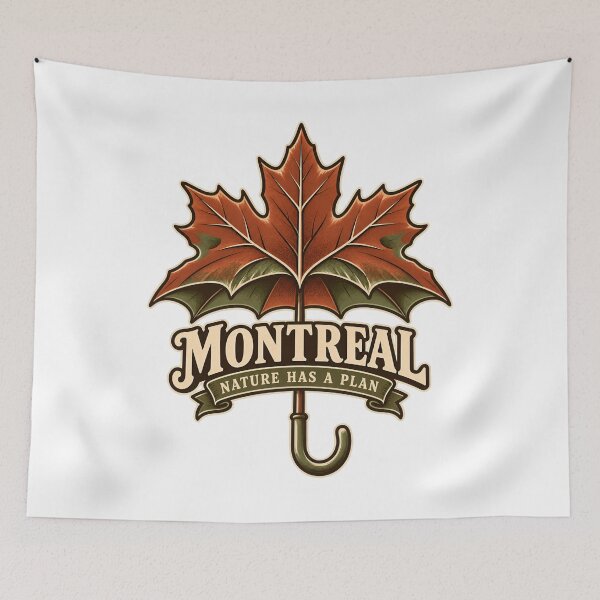 Item preview, Montreal Nature Has a Plan Maple Umbrella designed and sold by Fenay Designs.