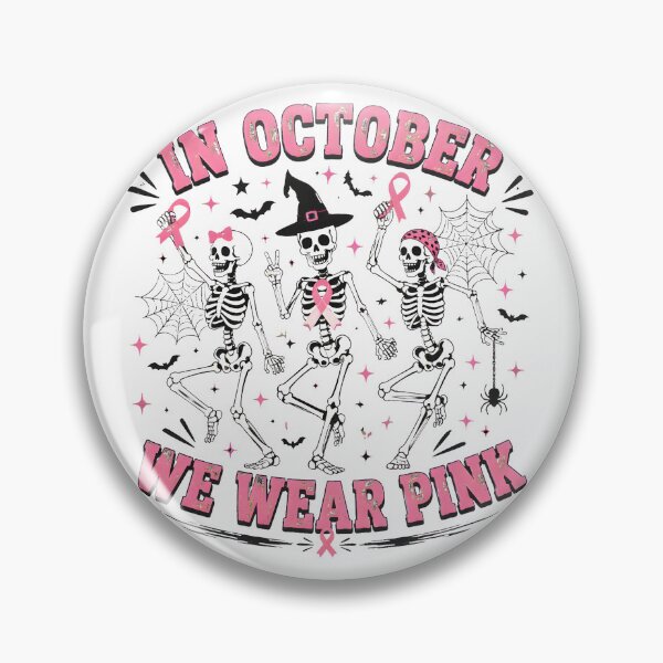 Item preview, Dancing Skeletons In October We Wear Pink designed and sold by empiric-designs.