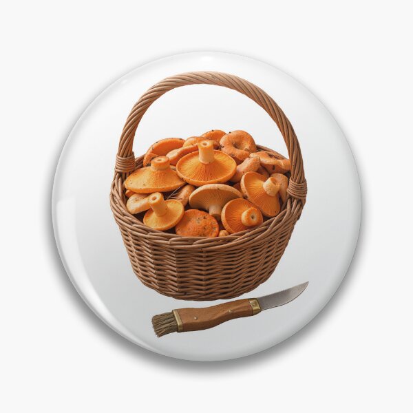 Item preview, Orange Mushroom Basket Art designed and sold by wildlifethings.