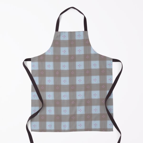 Item preview, Cottagecore Gingham Floral Plaid Pattern designed and sold by LeelaLab.