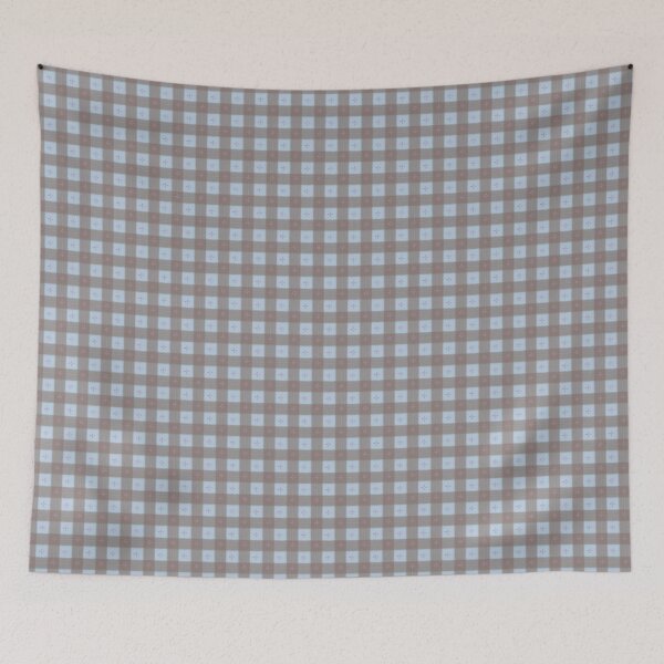 Item preview, Cottagecore Gingham Floral Plaid Pattern designed and sold by LeelaLab.