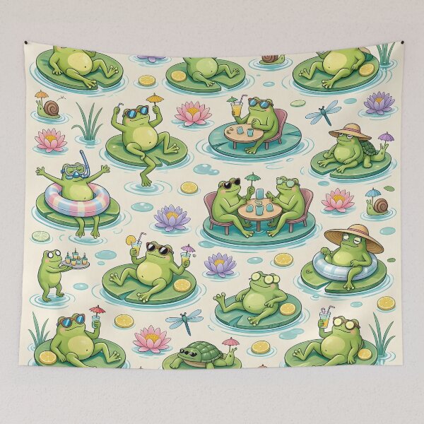 Item preview, Cute Summer Frog Life designed and sold by Sybille-Yates.