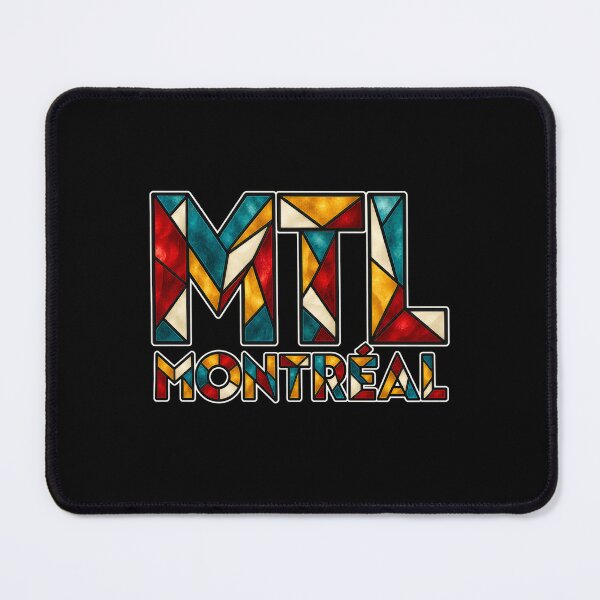 Artikelvorschau, Montreal MTL Buntglas-Buchstabenmosaik entworfen und verkauft von Fenay Designs.