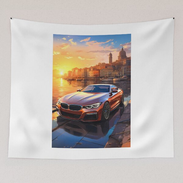 Item preview, Red Performance Coupe at Sunset Harbor designed and sold by RevUpDesign.
