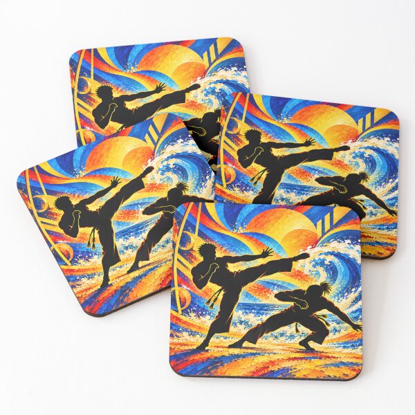 Item preview, Capoeira Kick and Dodge Silhouette designed and sold by EduNewton.