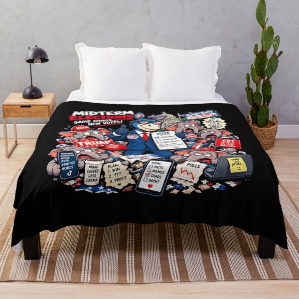 Item preview, Midterm Elections Came Chaos New Votes Political Satire designed and sold by ViviArtix.