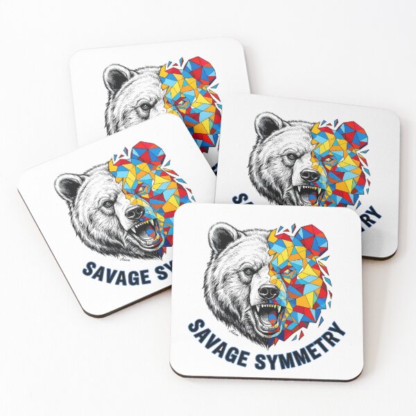 Item preview, Savage Symmetry Geometric Color Bear designed and sold by Adom-Fashon.