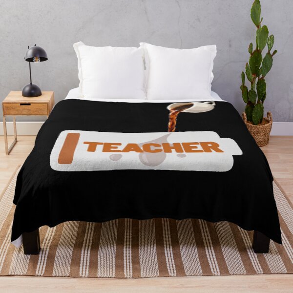 Item preview, This Teacher Runs on Coffee – Funny Teacher Coffee Quote designed and sold by JeraiffsonCorner .