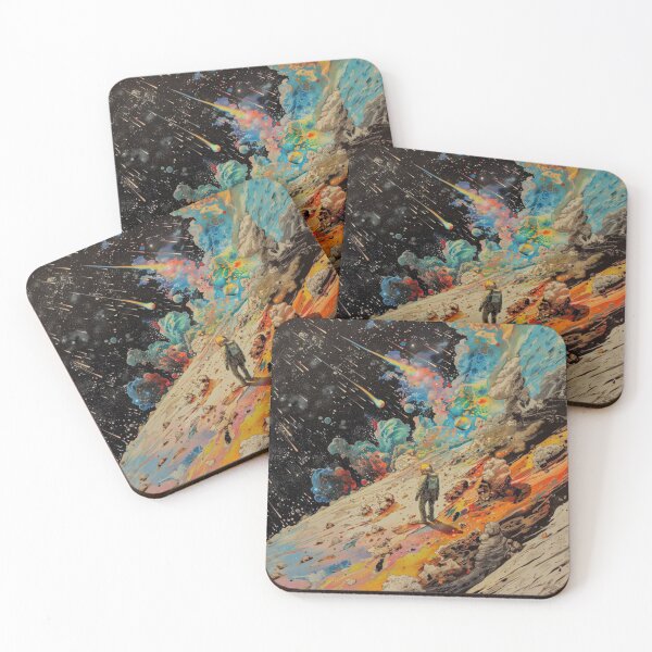 Item preview, Astronaut On Colorful Planet - Shooting Stars Space designed and sold by WavyCurve.