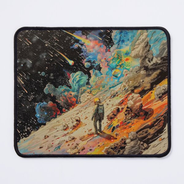 Item preview, Astronaut On Colorful Planet - Shooting Stars Space designed and sold by WavyCurve.