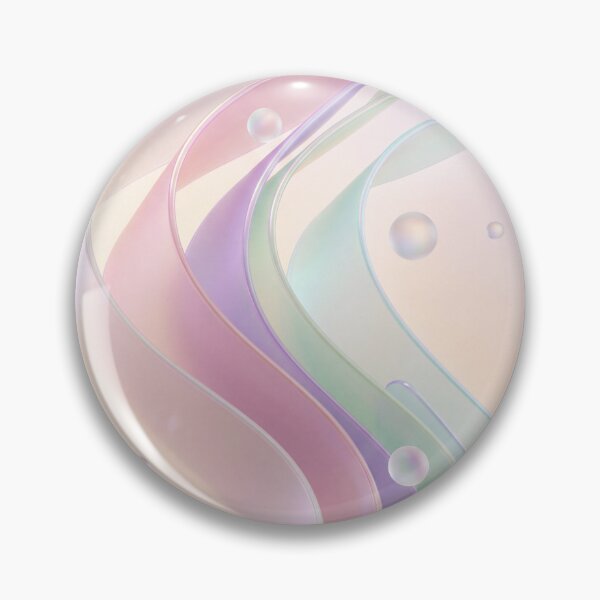 Item preview, Pastel Abstract Art with Iridescent Silk Ribbons and Glass Spheres designed and sold by Islaelswhere.