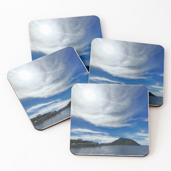 Item preview, Dramatic Blue Sky Coastal Island Landscape designed and sold by Luxxe87.