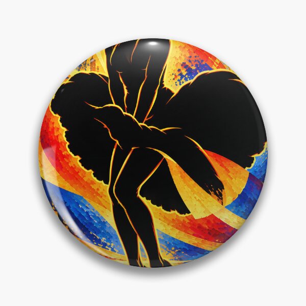 Item preview, Dancer with Flowing Dress Silhouette designed and sold by EduNewton.