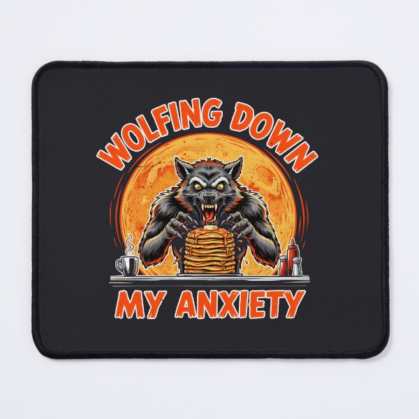 Item preview, Wolfing Down My Anxiety Werewolf Pancakes designed and sold by Enea Kelo.