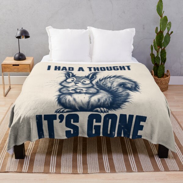 Item preview, Forgetful Squirrel I Had a Thought It's Gone Brain Fog Humor designed and sold by AmiGraph.