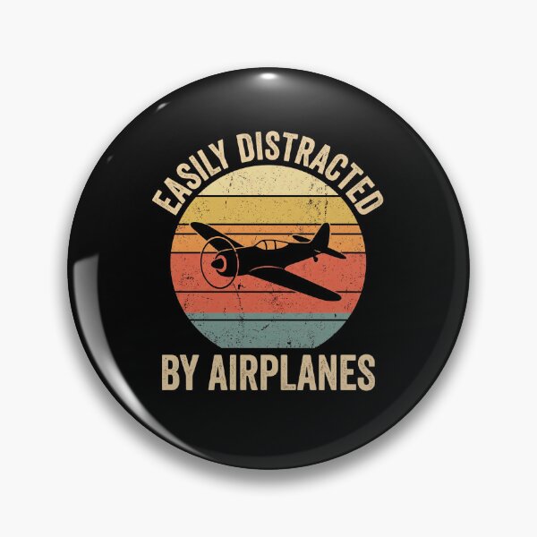 Item preview, Easily Distracted By Airplanes Aviation Pilot Enthusiast designed and sold by designstoriesMK.