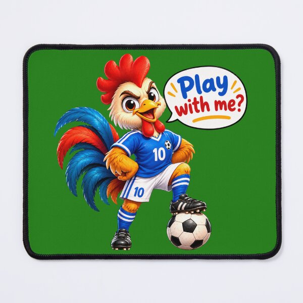 Item preview, Play With Me Soccer Rooster Sticker, Funny Football Mascot Gift for Soccer Lovers designed and sold by HoMya.