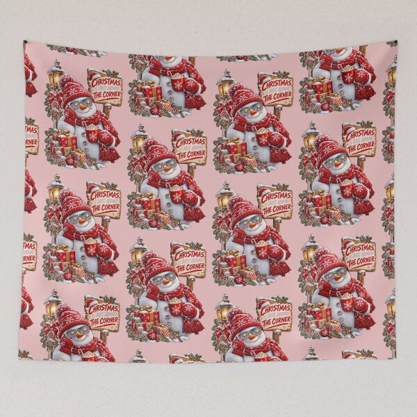 Item preview, Festive Snowman with Hot Cocoa and Christmas Sign designed and sold by InterStore78.
