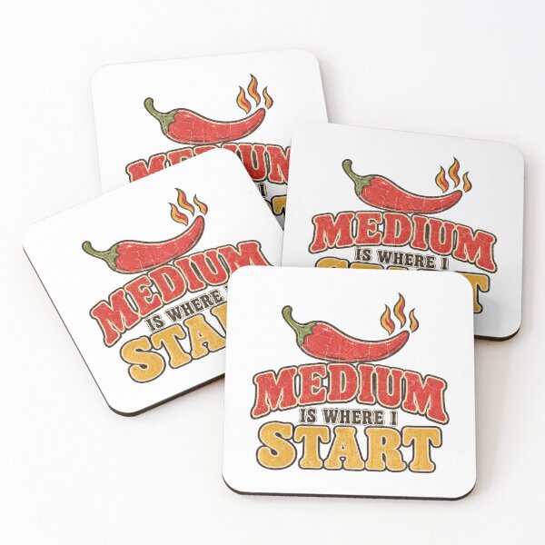 Item preview, Medium Is Where I Start Hot Sauce Chili Pepper designed and sold by eignvalue.