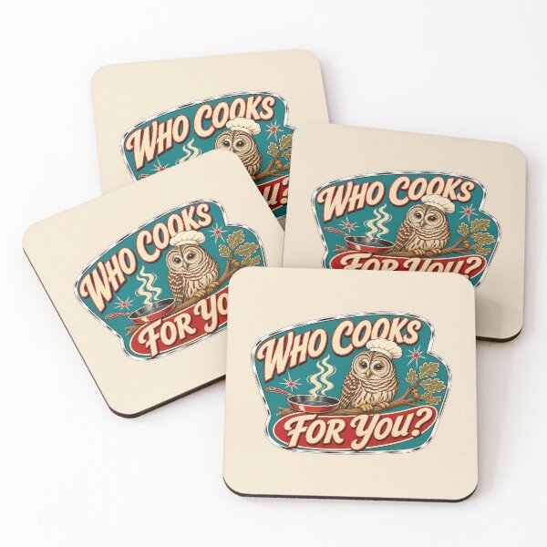 Item preview, Barred Owl Who Cooks For You Retro Diner Funny Owl Chef Art designed and sold by shifumart.
