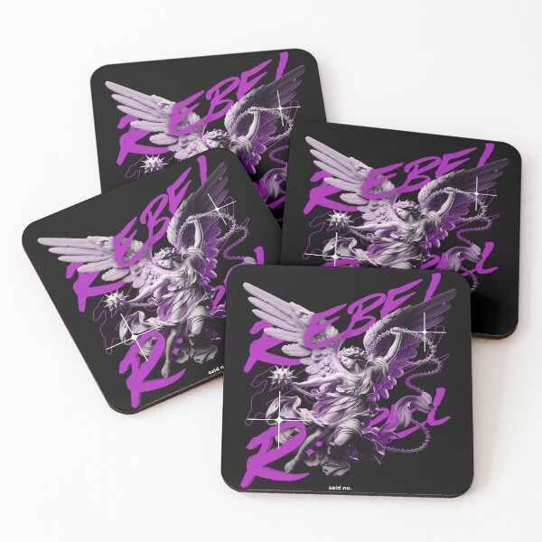 Item preview, Rebel Angel – Purple Y2K Classical Statue Streetwear Graphic designed and sold by Per My Last Nerve Studio.