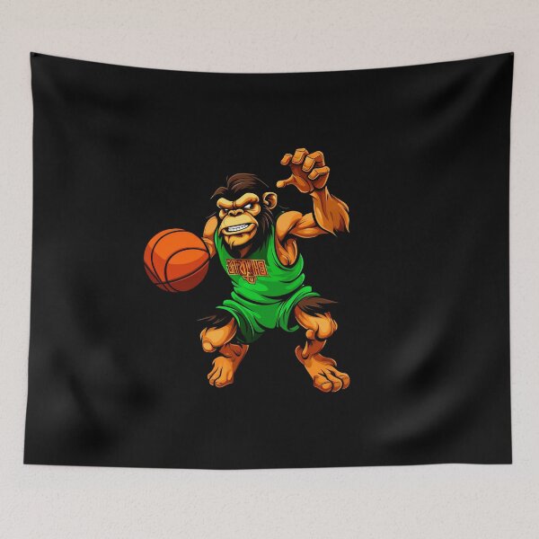 Item preview, Chimpanzee basketball player / basketball monkey designed and sold by Soulskier.
