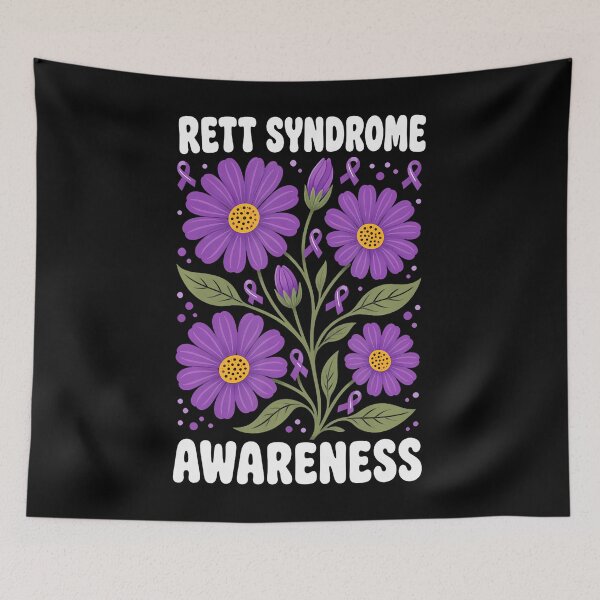 Item preview, Rett Syndrome Awareness Purple Ribbon Daisy Flowers designed and sold by Alzasshop.