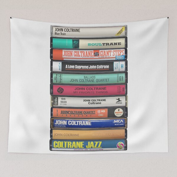 Item preview, John Coltrane - Studio Albums - Vintage Cassette Print designed and sold by Mr Mustard Prints.