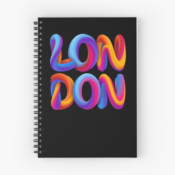 Artikelvorschau, London 3D Tube Typography – Bold Gradient City Art entworfen und verkauft von strandbar.