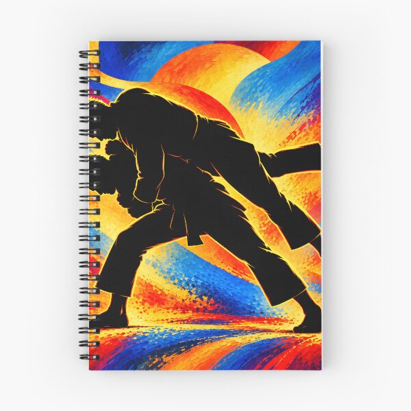 Item preview, Judokas Performing a Judo Throw Silhouette designed and sold by EduNewton.