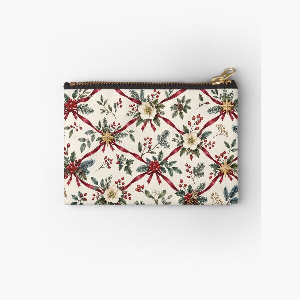 Item preview, Winter Berry Ribbon Trellis designed and sold by Nooklune Studio.
