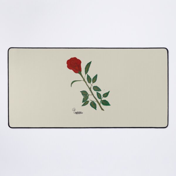 Item preview, Romantic Red Rose on Stem Painting designed and sold by Tunjereza.