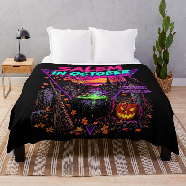 Item preview, Salem In October Witch City 400 Years Halloween Cauldron designed and sold by Alzasshop.