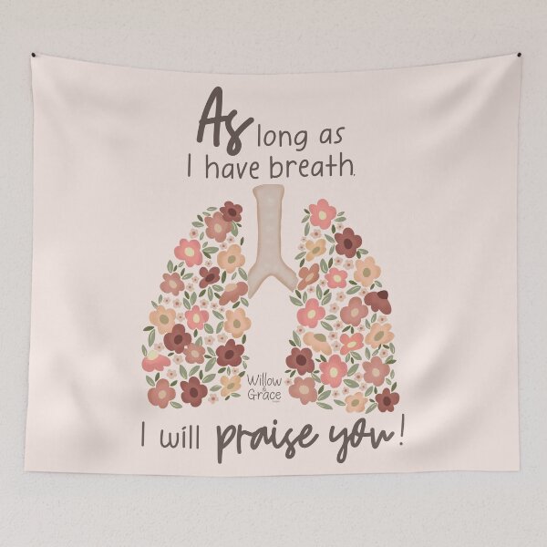 Item preview, Breath - Faith-based Sticker Art - Psalm 146:2 designed and sold by Willow & Grace Designs.