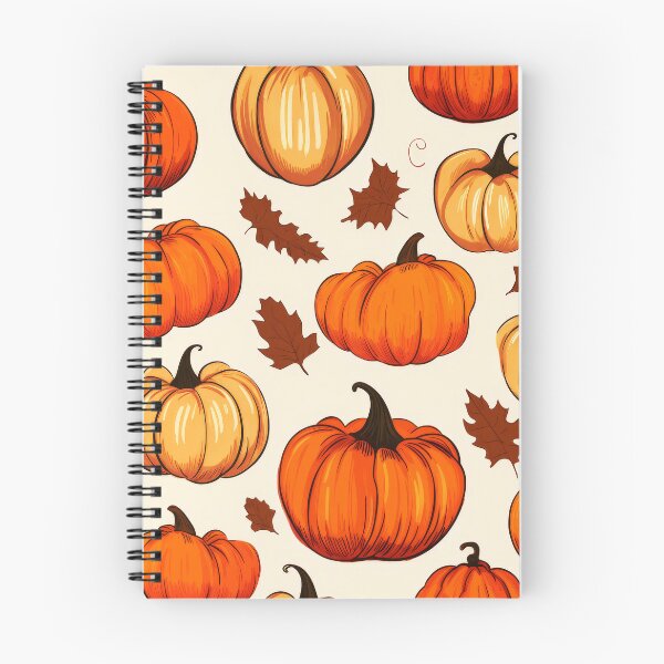 Item preview, Halloween Pumpkin Designs Pattern With Autumn Leaves Accents designed and sold by DEC02.