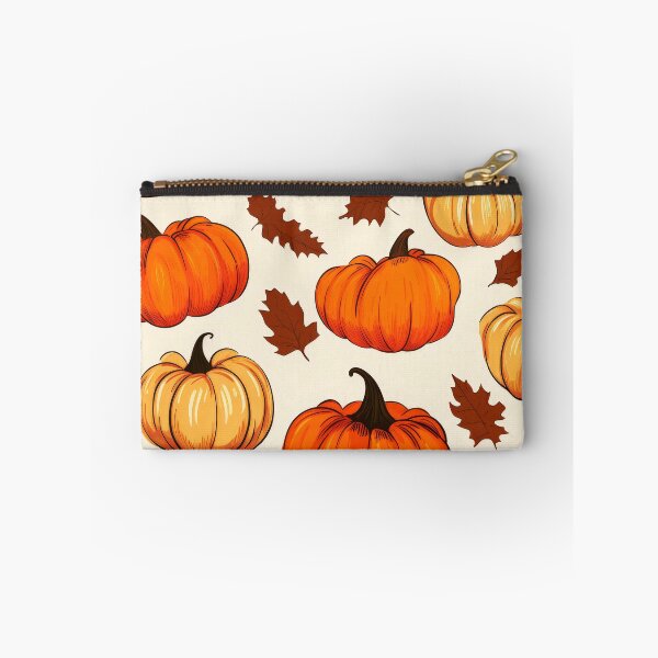 Item preview, Halloween Pumpkin Designs Pattern With Autumn Leaves Accents designed and sold by DEC02.