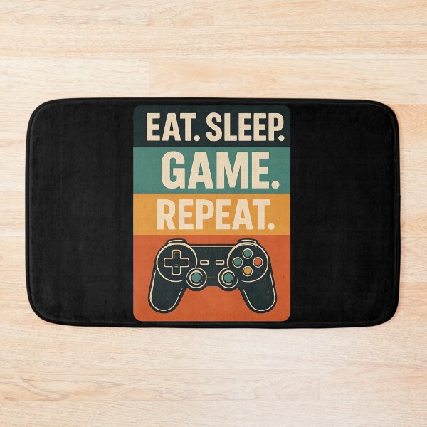 Artikelvorschau, Eat Sleep Game Repeat entworfen und verkauft von Dragstrider.
