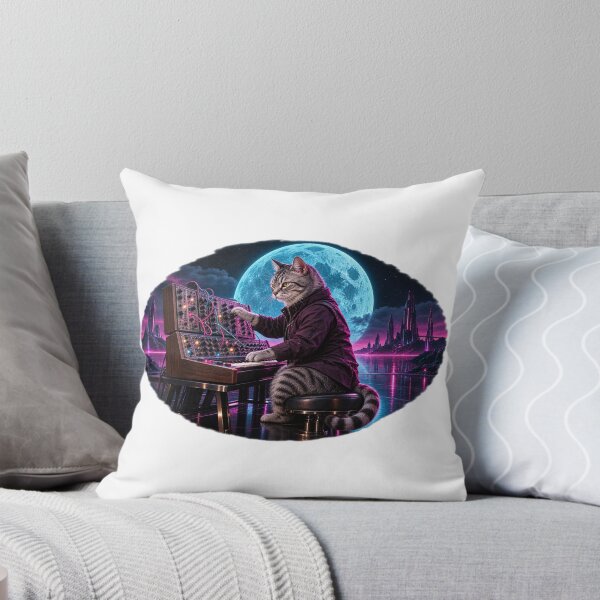Item preview, Tabby Cat Modular Synth Studio Under a Neon Moon designed and sold by Mono.fi Studios.