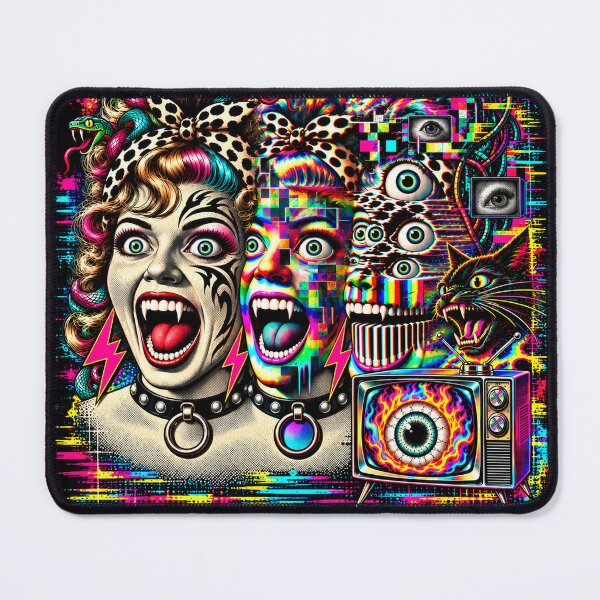 Item preview, AI SLOP – Generated. Consumed. Forgotten. Glitch Horror Art designed and sold by monstermangraphic.